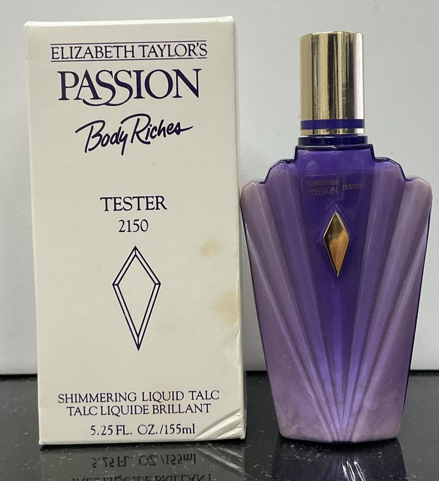 ELIZABETH TAYLOR'S PASSION BODY RICHES TALCO LÍQUIDO BRILLANTE 5,25 FL OZ NUEVO Foto 2 de 3