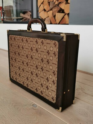 Sac Mallette Vintage Ferrari Années 70-80 - Cuir Et Plastique, Logo Ferrari, NOS (neuf Avec étiquettes)
