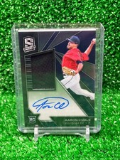 2020 Panini Spectra Prizm Jersey Autograph #121 Aaron Civale Auto RC 030/199