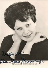 Autogramm - Rosemarie Heimerdinger - DDR Karte