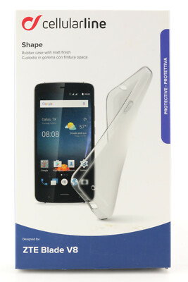 Cellularline Shape Schutz Hülle ZTE Blade V8 Tasche Gummi Cover Back Case 267
