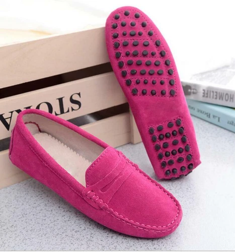 Women‘s Slip Loafers pumps on Moccasins leather Suede Ladies Shoes Flats Driving - Bild 21 von 27