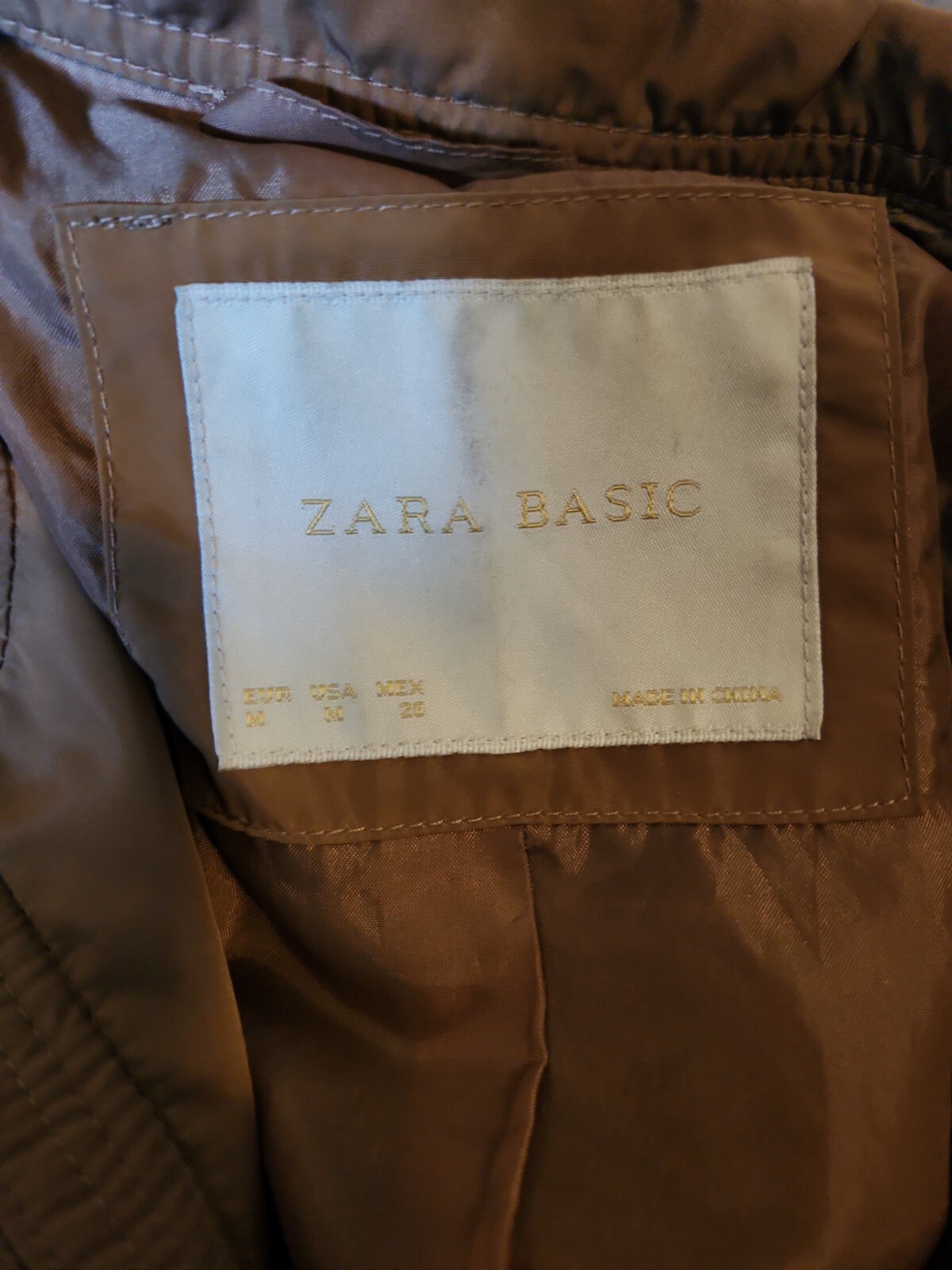 Zara Basic Parka Jacket Size M Adjustable - image 3