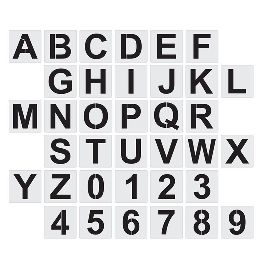 reusable alphabet templates Spray Painting Stencils Lettering Alphabet | eBay