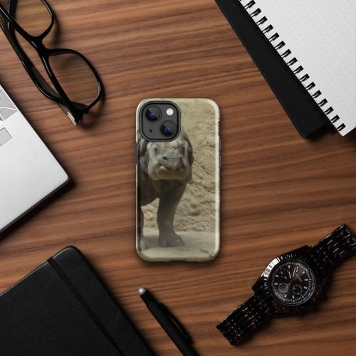 Tough Case for iPhone®-Rhino-Zoo-Photo-Head-On - Picture 9 of 20