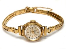 VINTAGE SWISS LADIES GLORIOSA 17 JEWEL WATCH - SPEIDEL 10K GOLD PLATED BAND