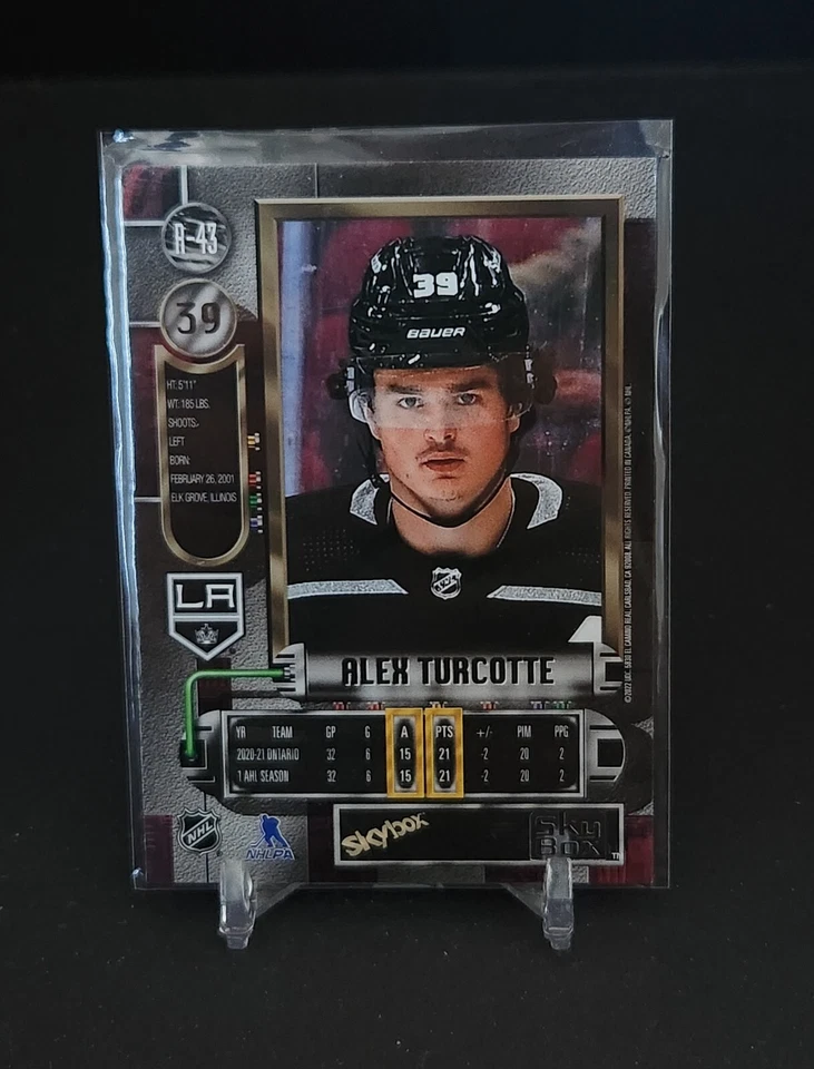 Alex Turcotte 2021-22 Skybox Metal Universe 1997-98 Retro Rookies RC #R-43 Los - Image 2 of 2