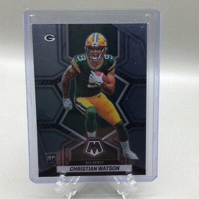 2022 Panini Mosaic Christian Watson Debut Base RC Rookie #281 Packers ...