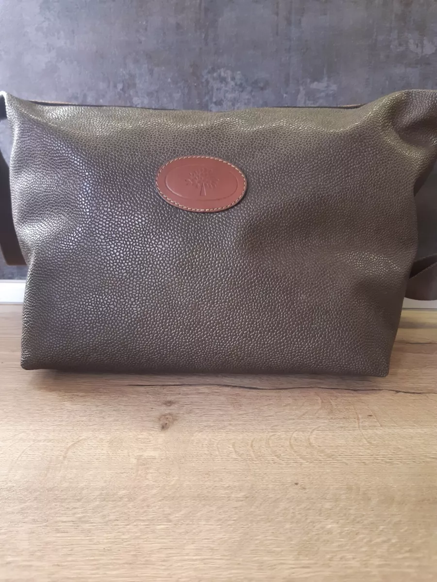 Mulberry Vintage Scotchgrain Leather Zip Weekend Bag