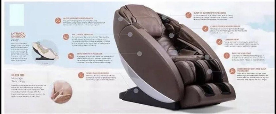 Cream - Human Touch Super Novo Full Body Zero Gravity Massage Chair | eBay