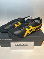 Onitsuka Tiger MEXICO 66 1183A201-003 BLACK/YELLOW Unisex Shoes US4-14