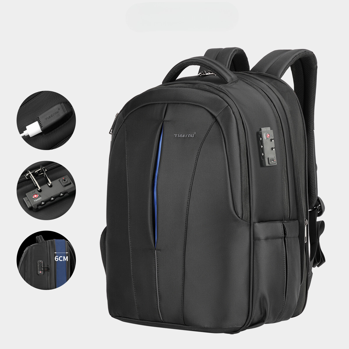 TSA Anti-Theft Laptop Travel Backpack for Men - Durable & Stylish-image