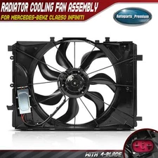 Radiator Cooling Fan Assy with Control Module for Mercedes-Benz CLA250 INFINITI