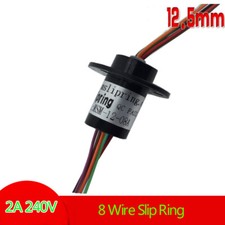 Slip Ring 2A 240V 8 Wire Slip Ring OD12.5mm Rotating Connection Equipment 250RPM