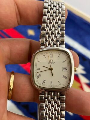 稼働品 オメガ OMEGA デビル DE VILLE シルバー 396.1017