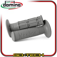 Handgriffe Domino Motorrad Cross Enduro Grau Motard Pit Bike Off Road Universal