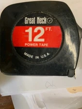 VTG GREAT NECK 12 FOOT POWER TAPE  Made in the USA