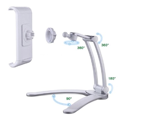 2-in-1 Flexible Lazy Halterung - Desktop & Wandhalterung Handy & Tablet Halter - Bild 15 von 34
