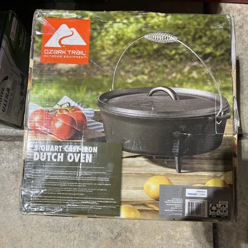 Ozark Trail 5 QT Lightweight Cast Iron Dutch Oven with Lid