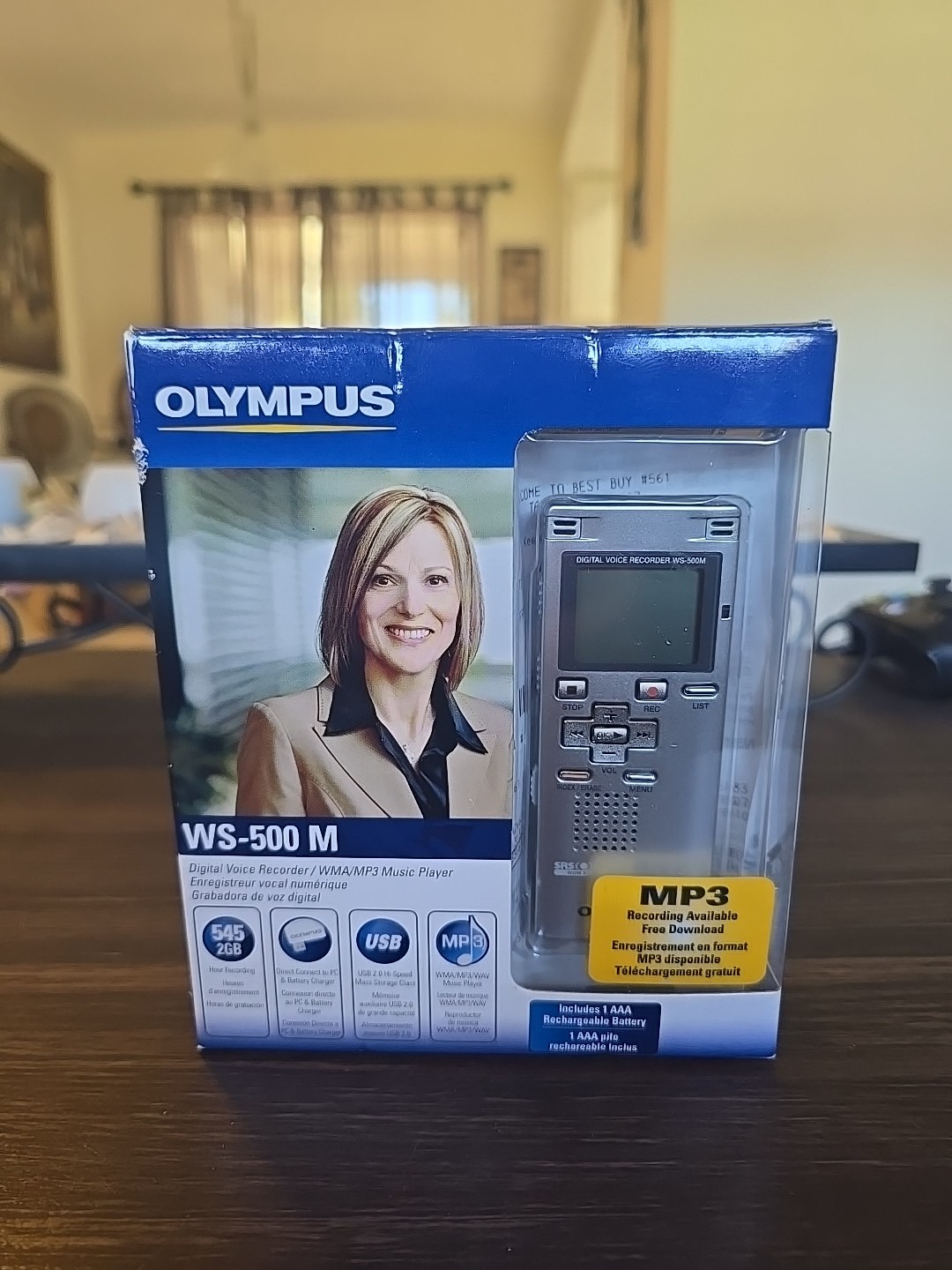 Olympus WS-500M 545 Hours Handheld Digital Voice Recorder SI