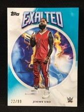 Jimmy Uso 2025 Topps Exalted WWE Base AQUA /99 #51 SP