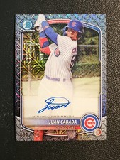 2025 Bowman Chrome - Juan Cabada Auto Steel Metal /100 #BMA-JC Chicago Cubs