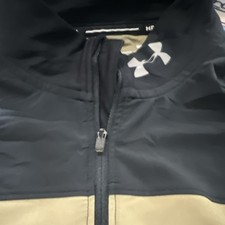 Under Armour HeatGear Full-Zip Jacket Black Beige Reflective Men's M