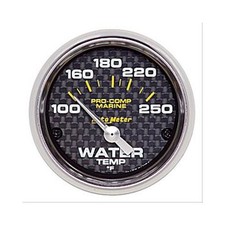 Autometer Pro-comp Marine Carbon Fiber Analog Gauge 200762-40