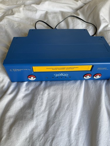 POKÉMON PIKACHU VCR PK240D - VHS PLAYER NO REMOTE (TESTED & WORKS)