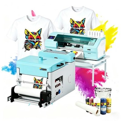 DTF Printer A3+ (35cm)Wide for Small Business T-shirt Printer with Powder Shaker