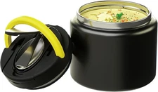 11.8 oz Thermo for Hot Food, Soup Stainless Steel, Food Black 