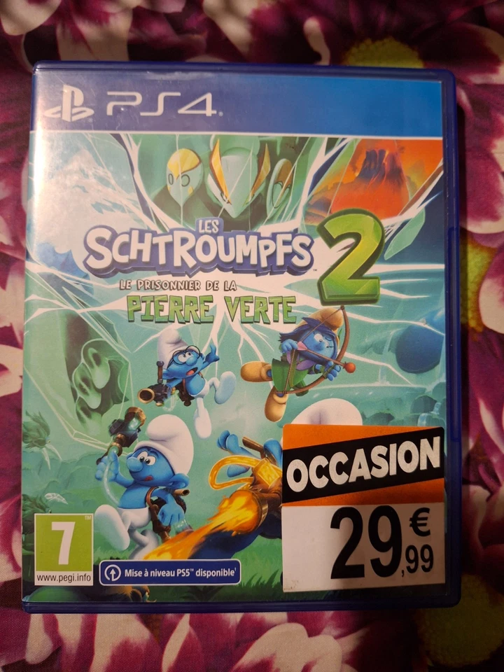 LES SCHTROUMPFS 2 LE PRISONNIER DE LA PIERRE VERTE PS4 FR OCCASION (GAME IN ENGL, photo 1 sur 3
