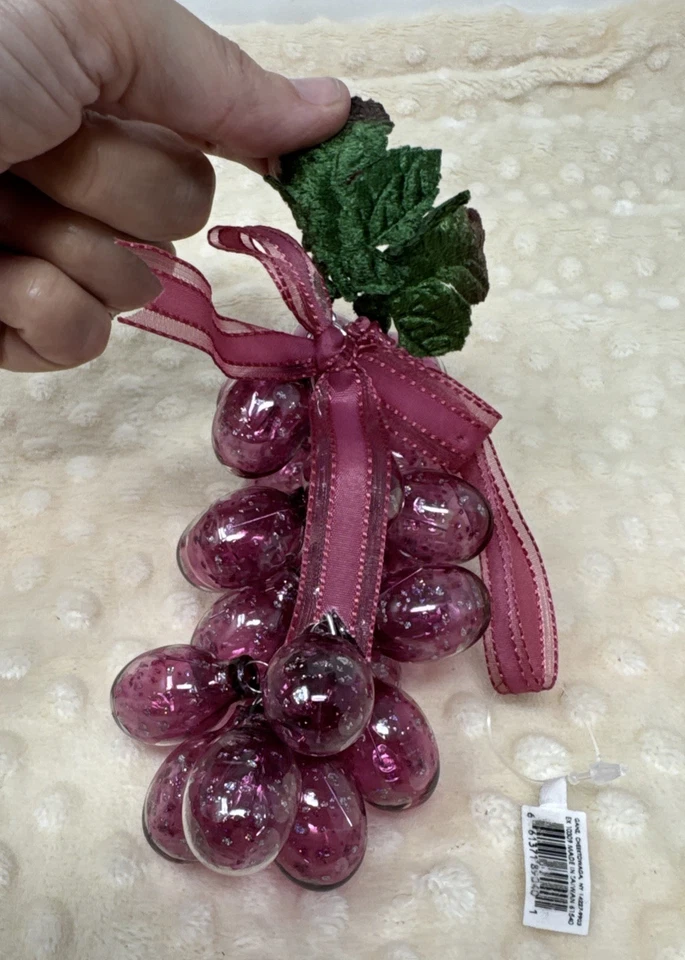 Glass Grapes & Vine By Ganz - Изображение 2 из 4