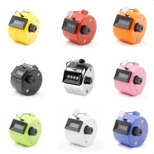 4 Digit Tally Counter Hand Held Number Clicker Mechanical Manual Counting Click