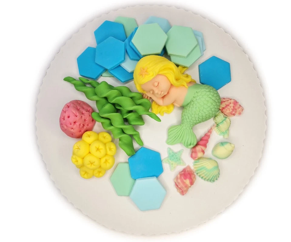 Cake set - Ariel the Little Mermaid + accessories - Image 3 of 4