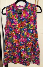 Diane von Furstenberg Vintage Womens Size EU 38 Garden Floral Classic