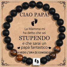 Bracciale per Festa Del Papà - Regalo per Padre, Futuro Papà, Nascita