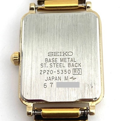 SEIKO 2P20-5350 Women Quartz Gold Watch Japan - Rank B | eBay