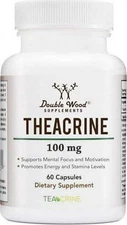 Theacrine (Teacrine) 100 Mg, 60 Capsules - Energy and Focus Supplement (Similar