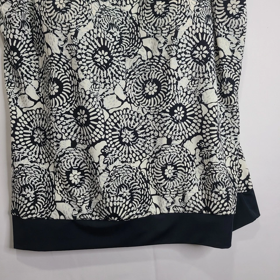 Женская майка для плавания Jaclyn Smith 22W с черным цветочным узором встроенный бюстгальтер - Изображение 3 из 4