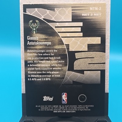 2025-26 Topps NBA Hoops Giannis Antetokounmpo Net 2 Net (#NTN-2