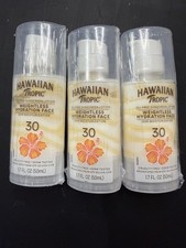 3 Hawaiian Tropic Weightless Hydration Lotion Sunscreen for Face SPF 30 Exp04/28