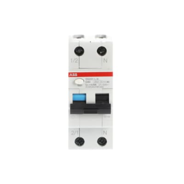 Interruttore differenziale 4 5KA 1P+N C6 AC30 ABB DS201LHC6AC30
