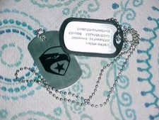 G.I JOE DOG TAGS HASBRO THAT CAME IN A DVD 2013 BOX SET