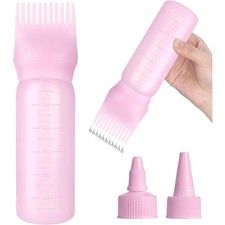 Hair Dye Applicator Bottle with 2 Nozzle Tips for Scalp Oil Hair Coloring
