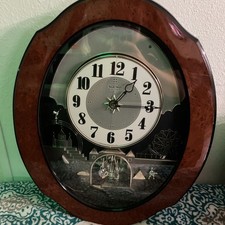 Rhythm Small World Liberty Musical Wall Clock with Roman Numerals — listing 2