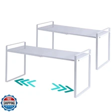 2-Pack Expandable Shelf Organizer for Kitchen Countertop, kitchen organizers 