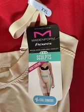 New W/Tags - Maidenform Flexes Sculpts Ultra Firm Shapewear - Sz 2XL Transparent