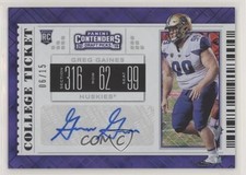 2019 Contenders Draft Picks College Diamond Ticket 6/15 Greg Gaines Auto 0b67