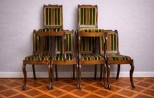 Série de 6 chaises en bois
